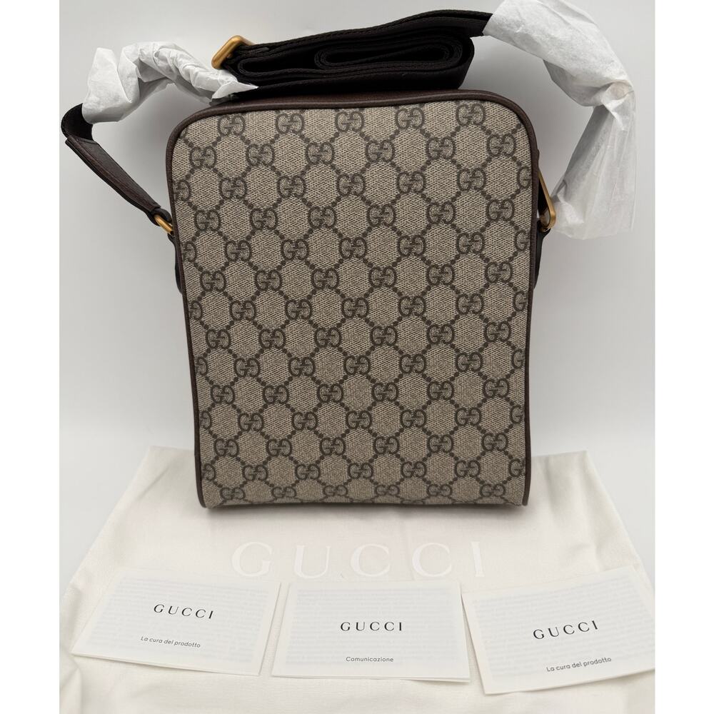 NEW GUCCI GG OPHIDIA WEB GG CROSSBODY MESSENGER BAG AUTHENTIC! - Picture 5 of 13